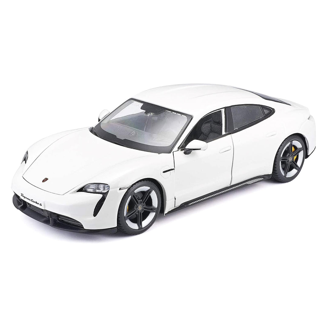 Porsche Taycan Turbo S White 1/24 Vehicle Toy