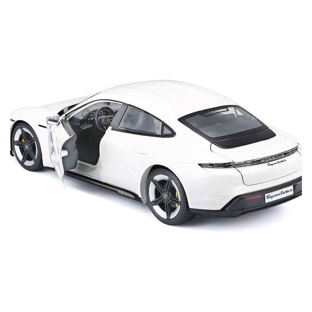 Porsche Taycan Turbo S White 1/24 Vehicle Toy