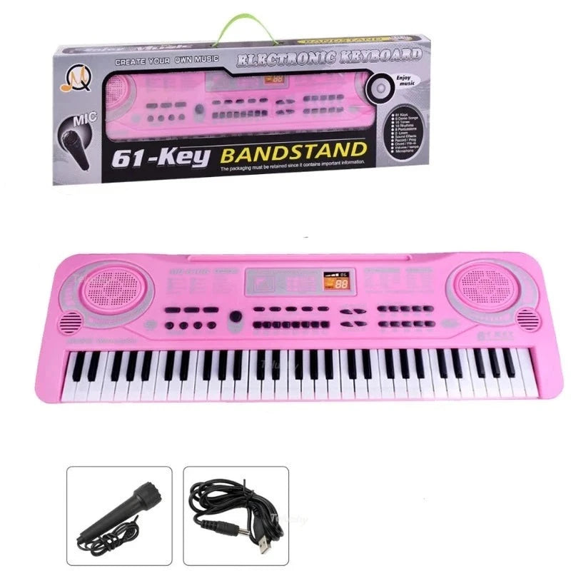 Electronic Piano Keyboard with Microphone