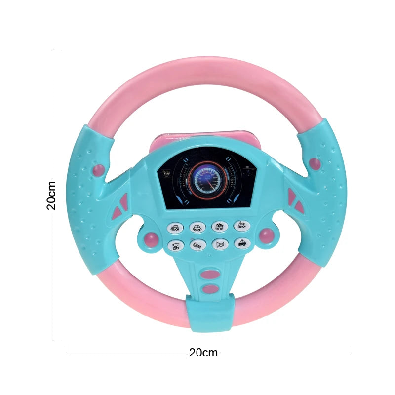 Electric Musical Steering Wheel Toy for Kids