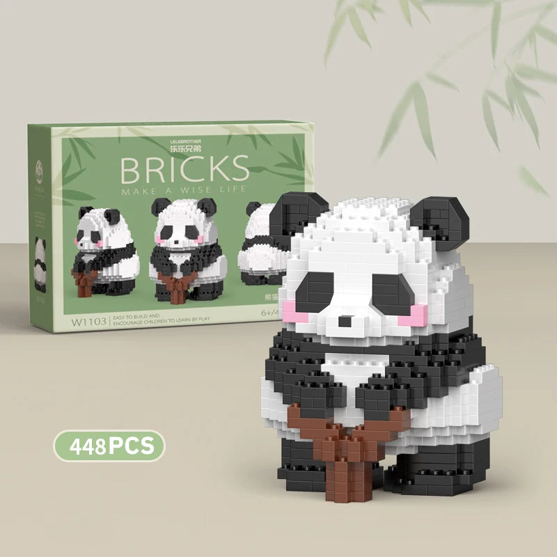 Panda Building Blocks Creative DIY Toy For Kids