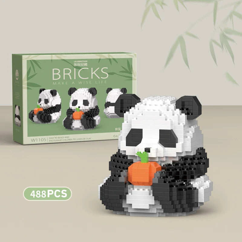 Panda Building Blocks Creative DIY Toy For Kids