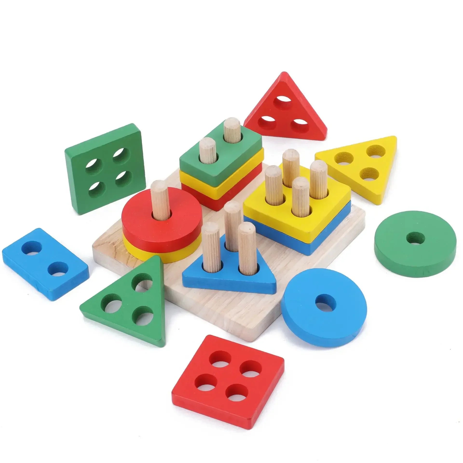 Montessori Colorful Bead Puzzle Fun Toys For Kids