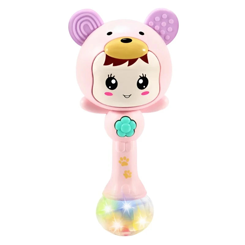 LED Light Baby Rattle Musical Hand Toy For Toddlers