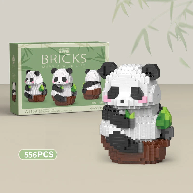 Panda Building Blocks Creative DIY Toy For Kids