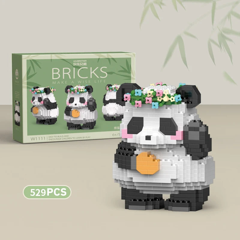 Panda Building Blocks Creative DIY Toy For Kids