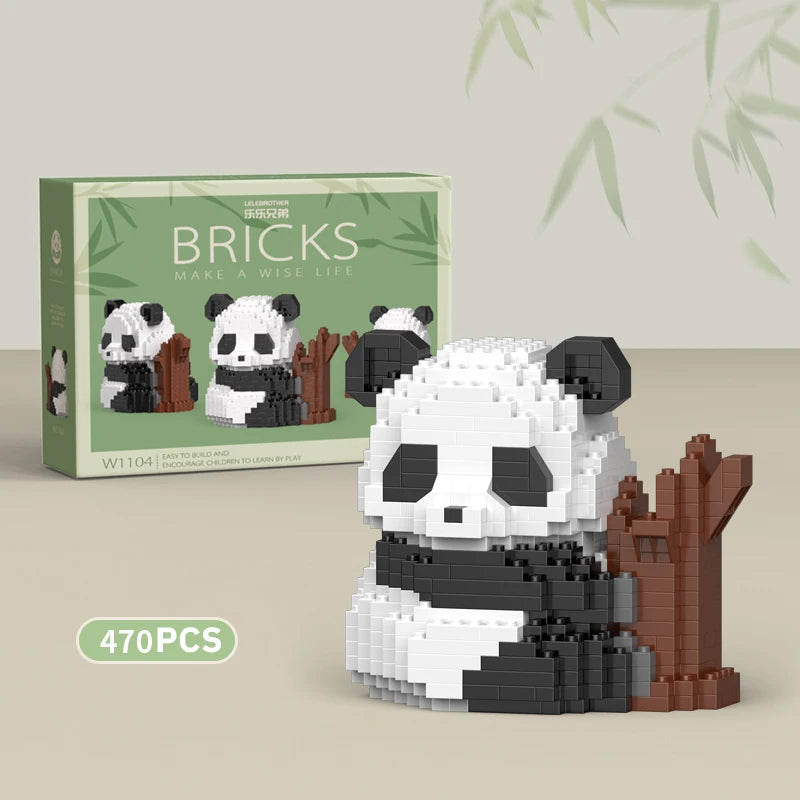 Panda Building Blocks Creative DIY Toy For Kids