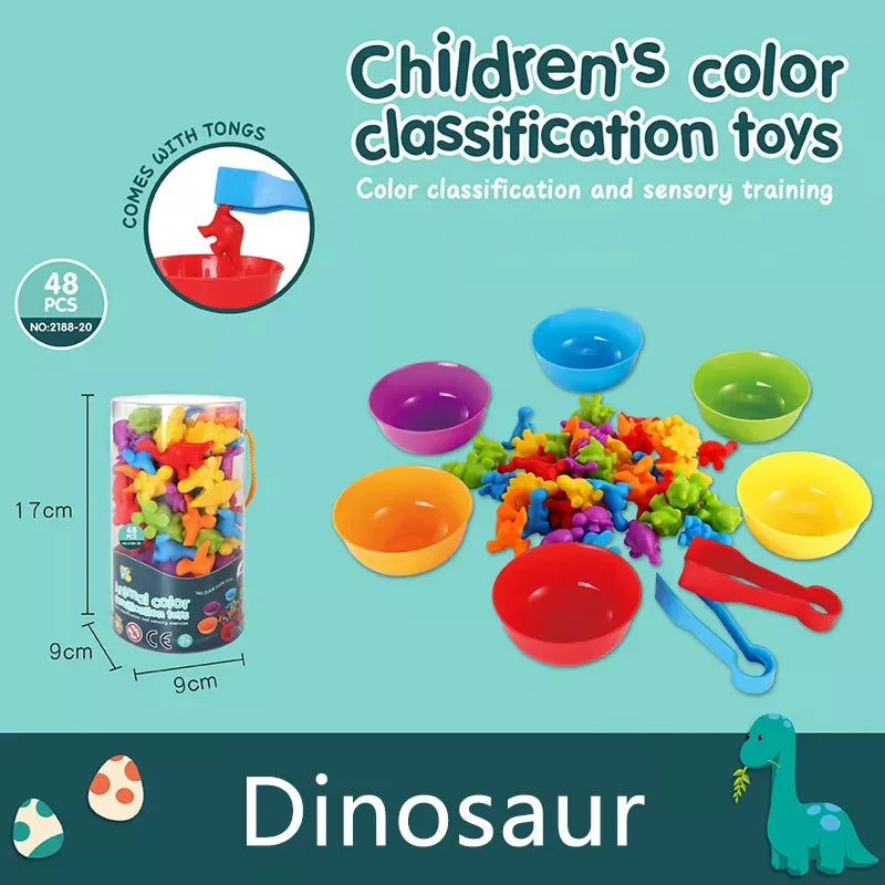 Rainbow Animal Montessori Sensory Fun Toys For Kids